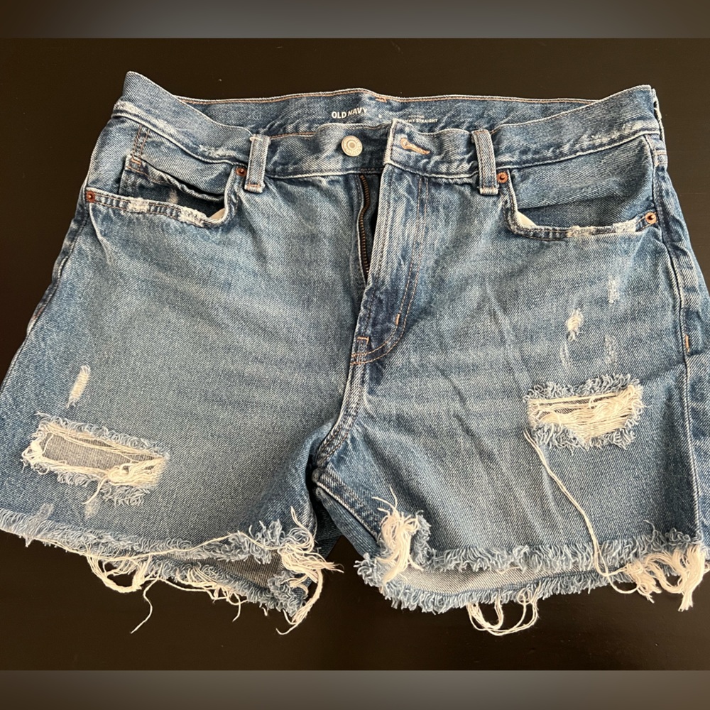 Old Navy High Rise Slouchy Straight Shorts size 8